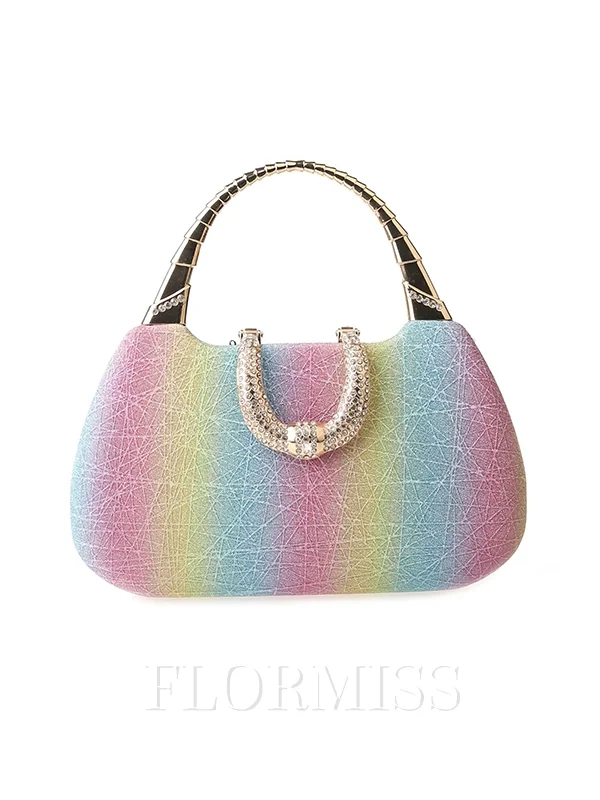 Fantastisk polyester med rhinestone kveld/fest vesker