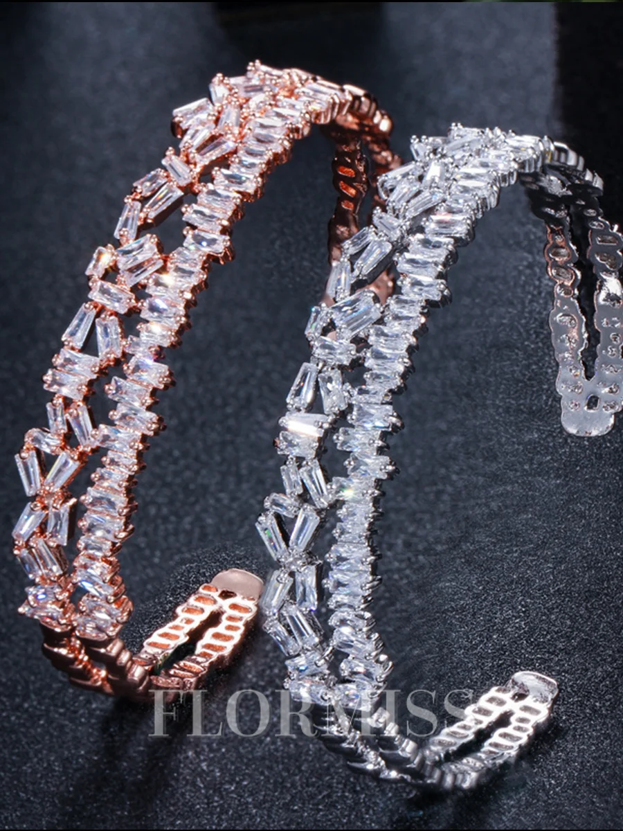 Mote Kopper med Rhinen Stein Bracelets