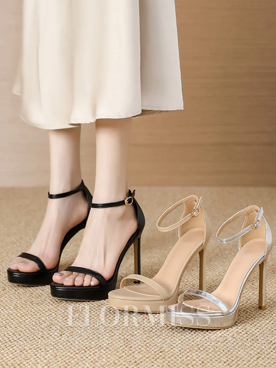 Dame Peep Toe Stiletthæler