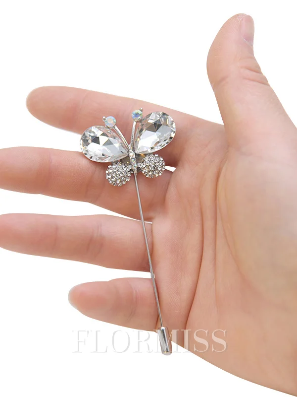 Fascinerende friform rhinestone knapphullsblomst (selges enkeltvis)