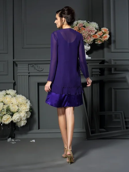 Lange ermer chiffon...