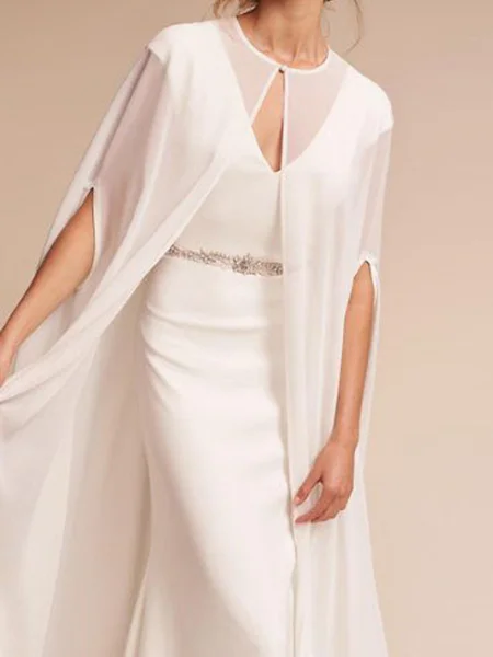 Elegant chiffon bryllupssjal