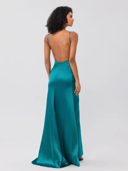 Sheath Charmeuse Ruched...