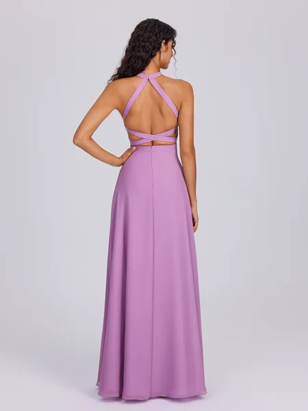 A-line kjole Halterneck...