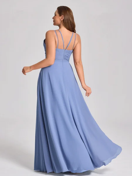 A-line kjole Halterneck...