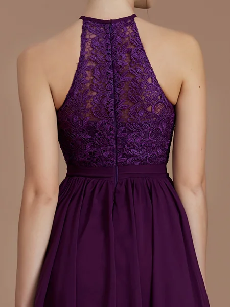A-line kjole Halterneck...