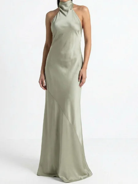 Sheath Halterneck Bue...