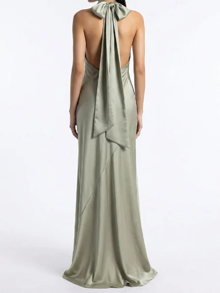 Sheath Halterneck Bue...