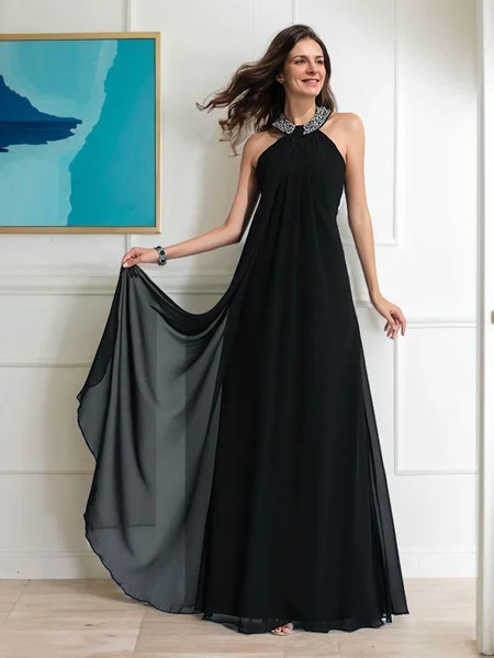 A-line kjole Halterneck...