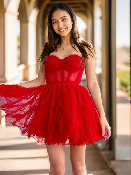 A-line kjole Sweetheart...
