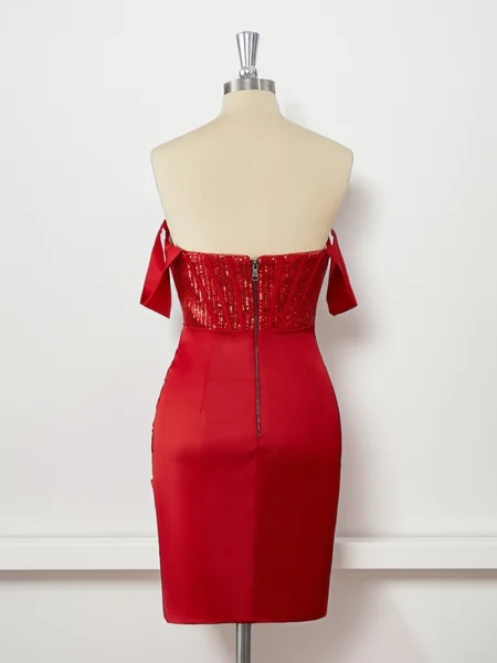 Sheath Charmeuse Bare...