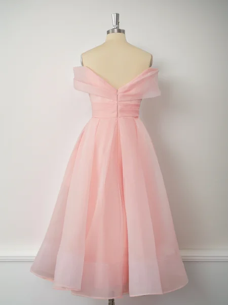 A-line kjole Organza Bare...