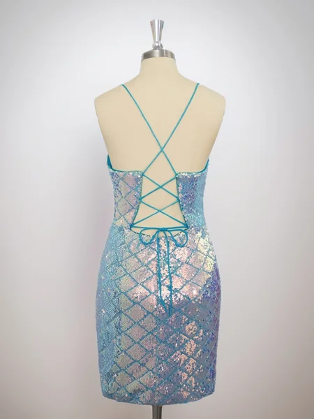 Sheath Spaghetti Paljett...