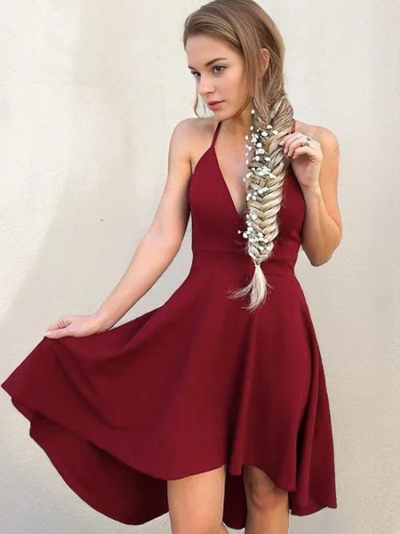 A-line kjole Halterneck...