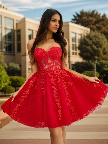 A-line kjole Sweetheart...