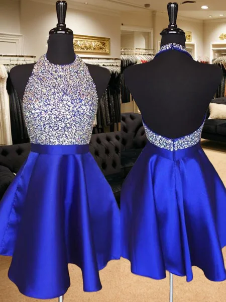 A-line kjole Halterneck...