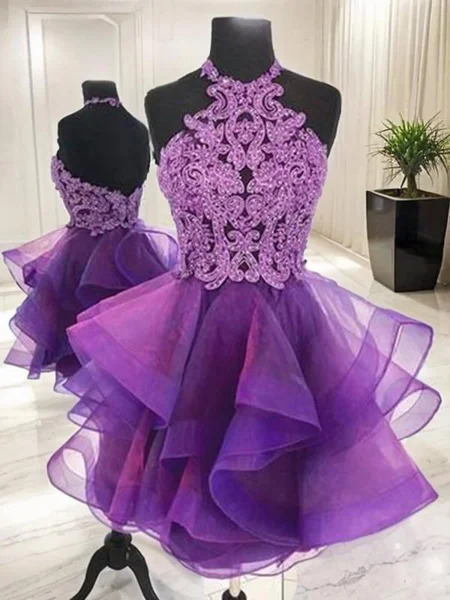 A-line kjole Halterneck...