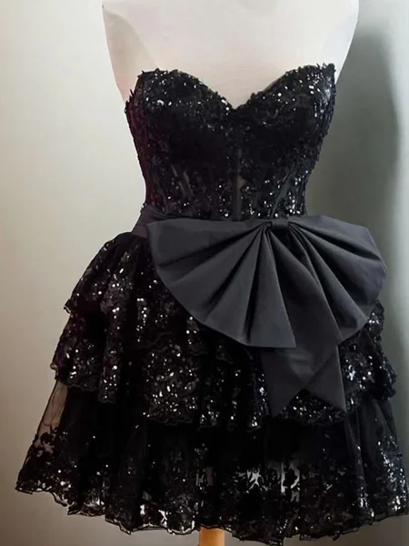 A-line kjole Sweetheart Bue...