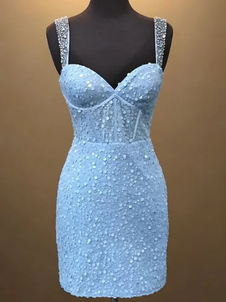 Sheath Sweetheart Paljett...