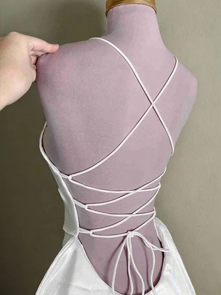 A-line kjole Spaghetti...