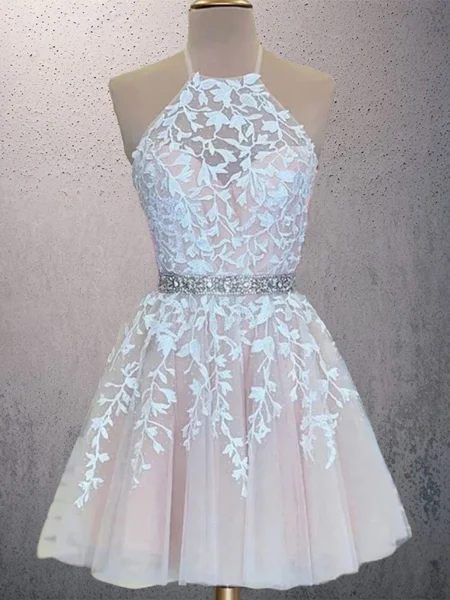 A-line kjole Halterneck...