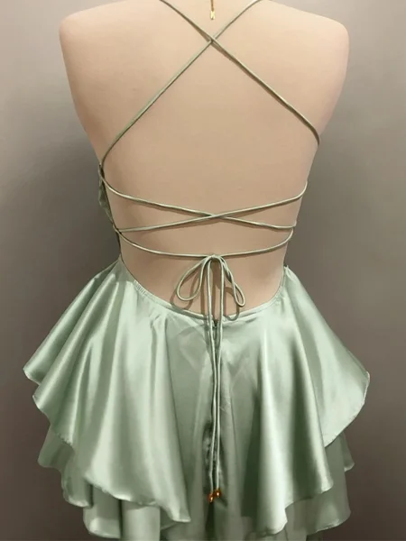A-line kjole Spaghetti...