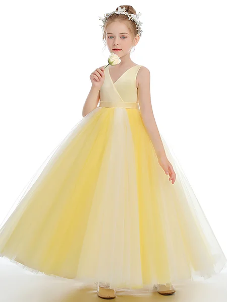 Ballkjole/Prinsesse V-hals...