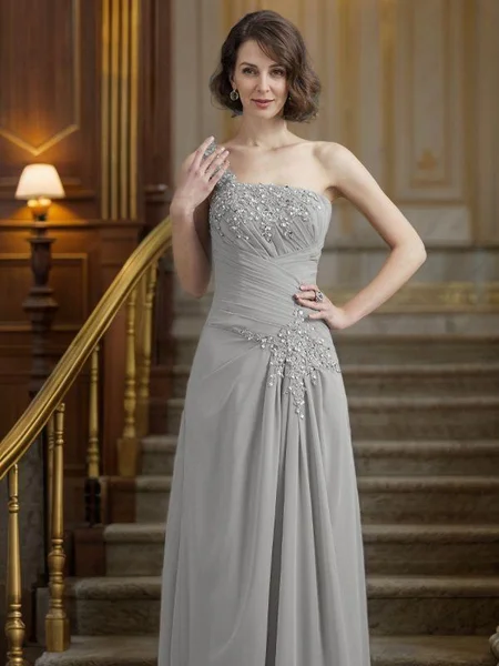 A-line kjole En skuldret...