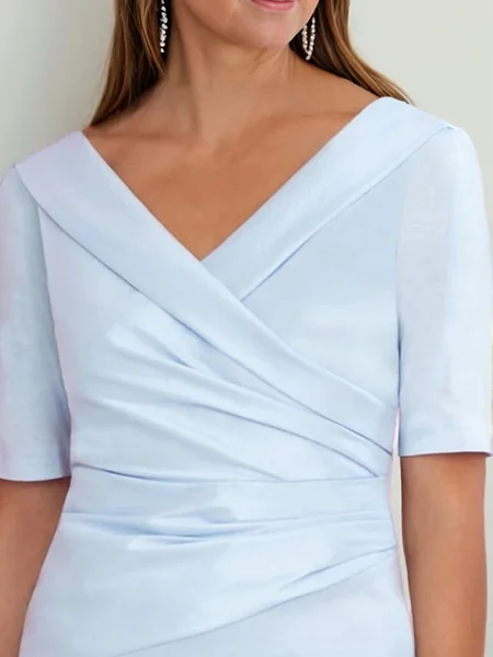 Sheath Satin V-hals...