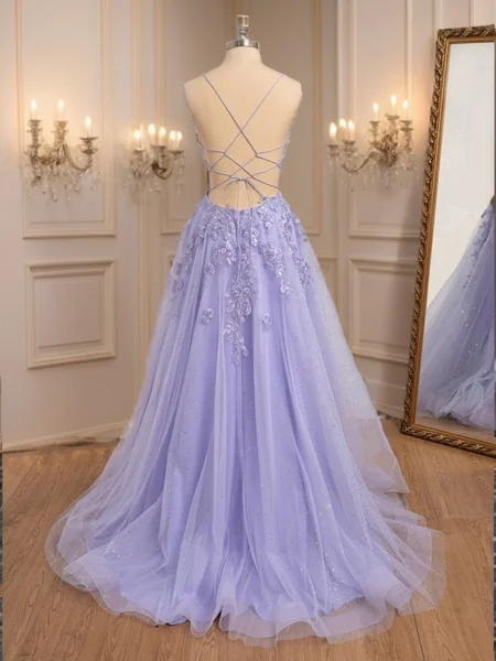 A-line kjole V-hals...