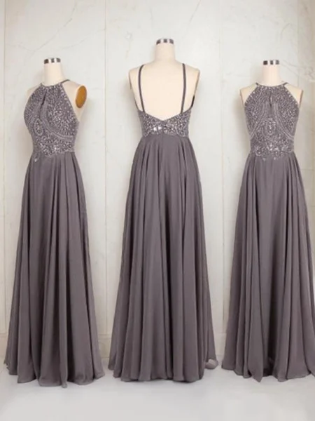 A-line kjole Halterneck...
