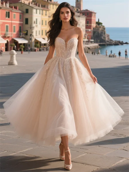 A-line kjole Sweetheart...