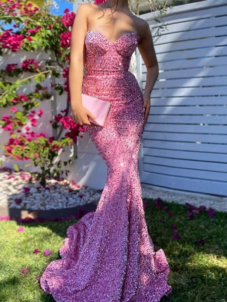 Sheath Sweetheart Paljett...