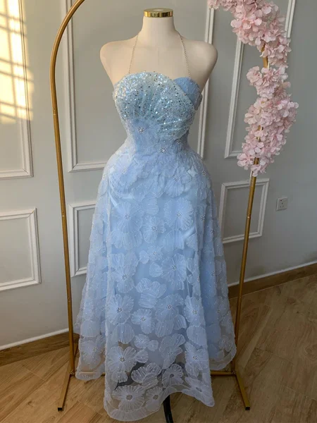 A-line kjole Halterneck...