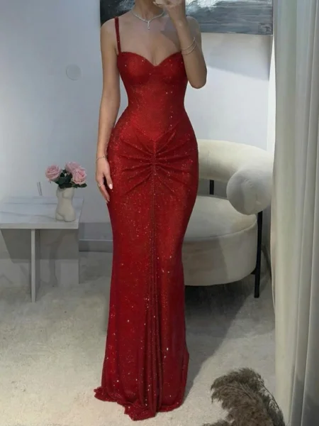 Sheath Sweetheart Paljett...