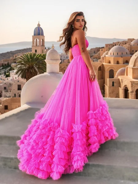 A-line kjole Sweetheart Lag...