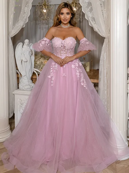 A-Line Sweetheart Volanger...