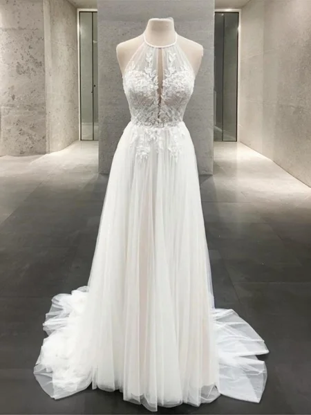 A-line kjole Halterneck...