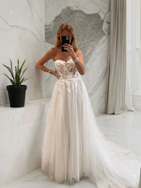 A-line kjole Sweetheart...