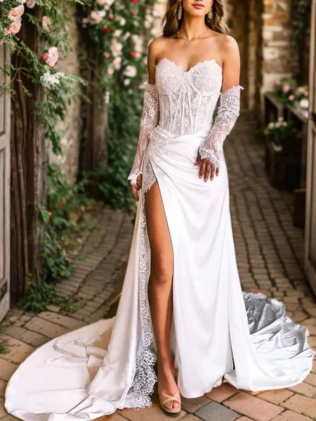 Sheath Sweetheart Lange...