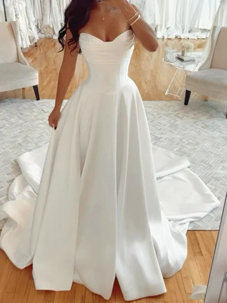 A-line kjole Sweetheart...