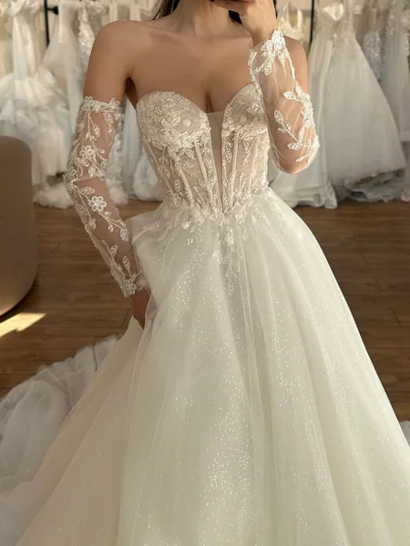 A-line kjole Sweetheart...
