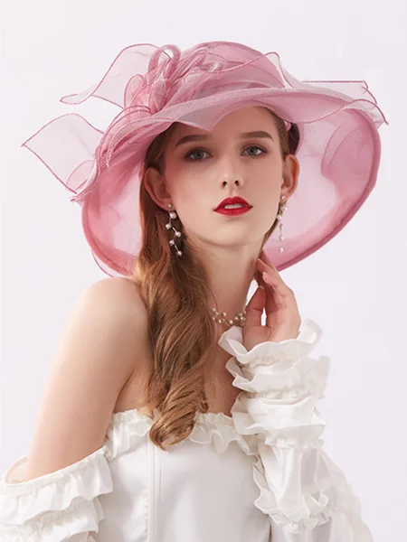 Damer Vakre Silke Blomst Kentucky Derby Hatter/Te Party Hatter