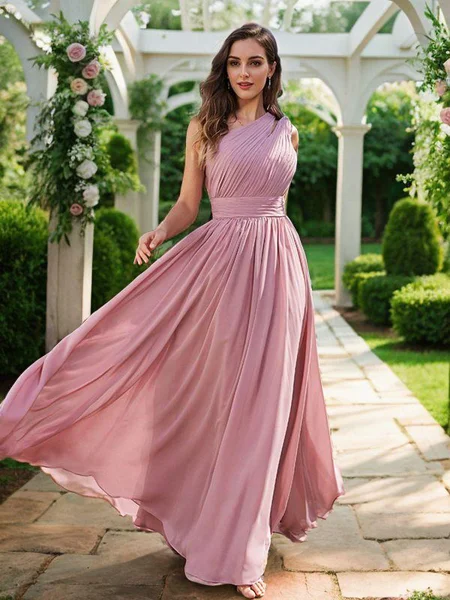 A-line kjole Chiffong...