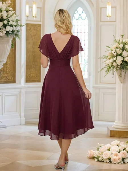 A-line kjole Chiffong...