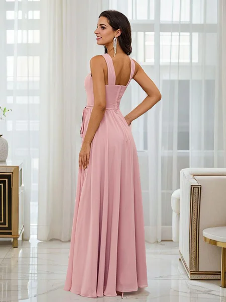 A-line kjole Chiffong...