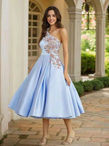 A-line kjole Satin...
