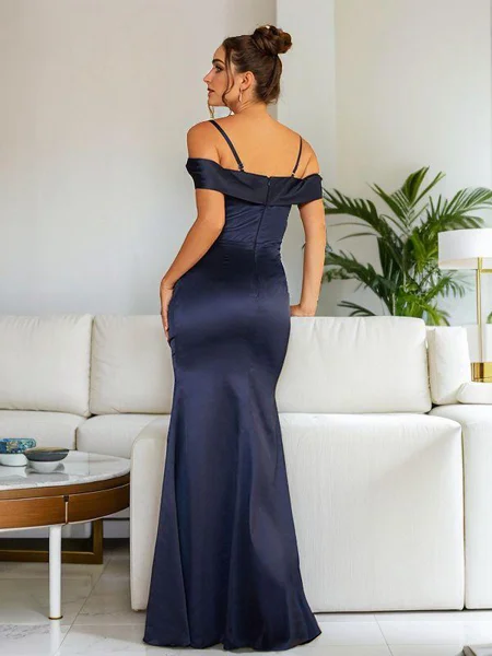 Sheath Charmeuse Ruched...