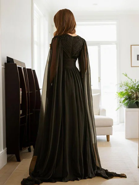 A-line kjole 30D Chiffongg...