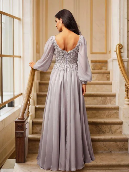 A-line kjole 30D Chiffongg...